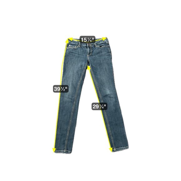 Mossimo Supply Co Womens Mid-Rise Skinny Fit Blue Denim Jeans - Picture 6 of 8